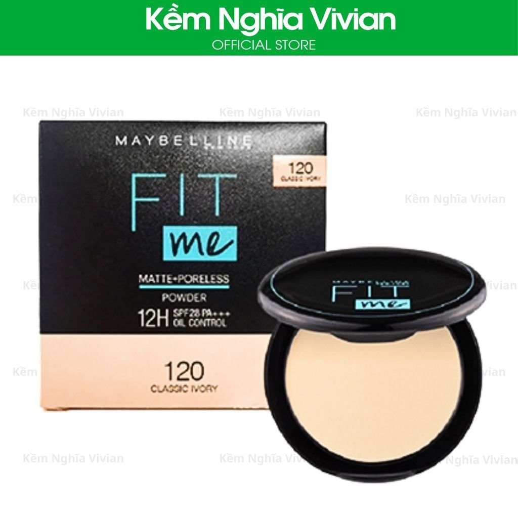  Phấn phủ kiềm dầu Maybelline Fit me 