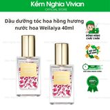  Dầu Dưỡng Tóc Hoa Hồng Hương Nước Hoa Weilaiya 40ml 