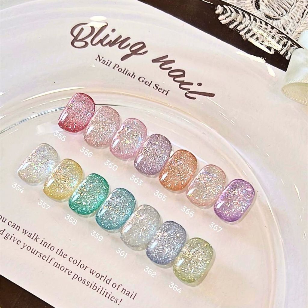  Set Gel Nhũ Bling Rouni 14 Chai 