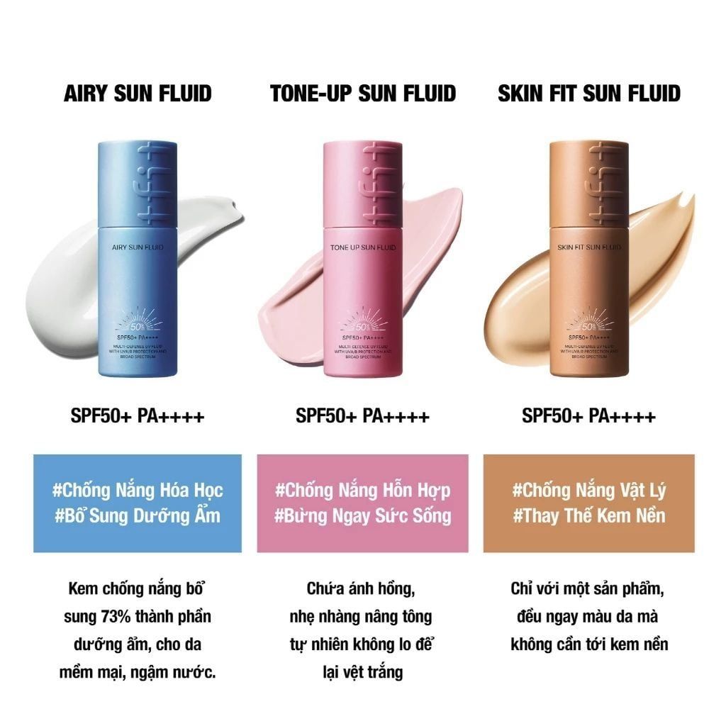  Kem Chống Nắng Nâng Tone, Dưỡng Ẩm Tfit 