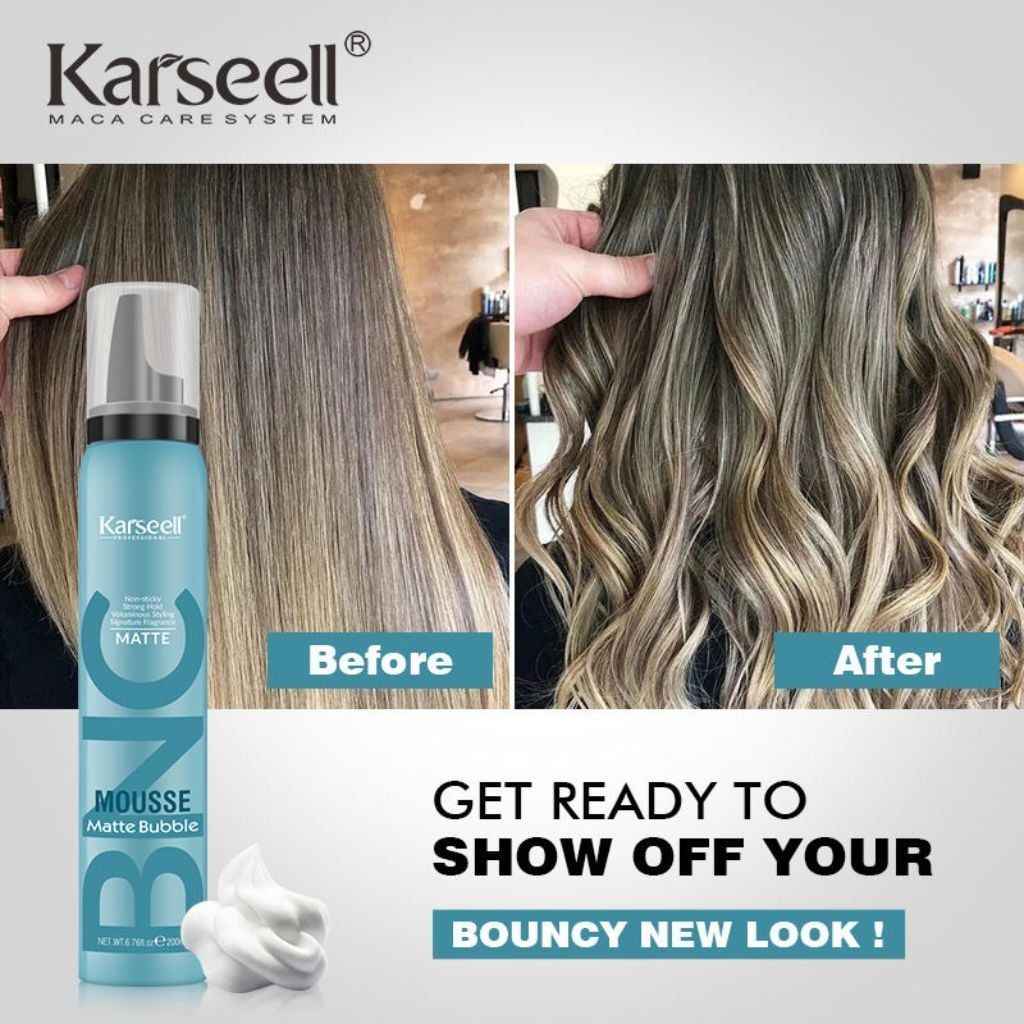  Mousse Giữ Cứng Nếp Tóc Karseell BNC 200ml 