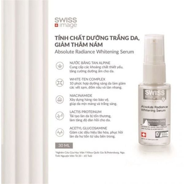  Serum dưỡng trắng & mờ thâm da Swiss Image 30ml 