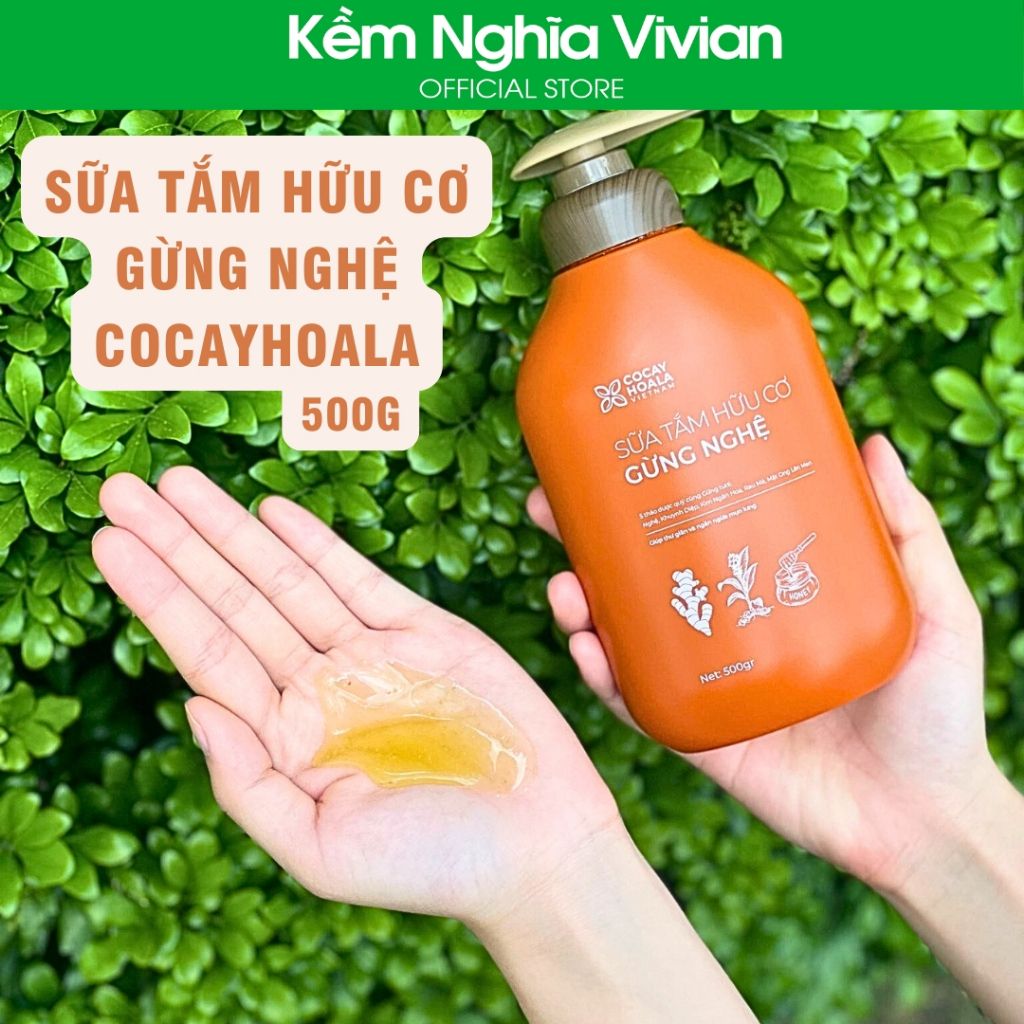  Sữa tắm hữu cơ gừng nghệ cocayhoala 500g 