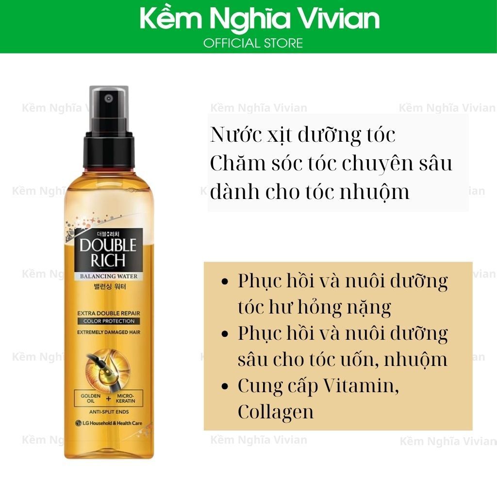  Xịt Dưỡng Tóc Double Rich Cho Tóc Nhuộm 250ml 