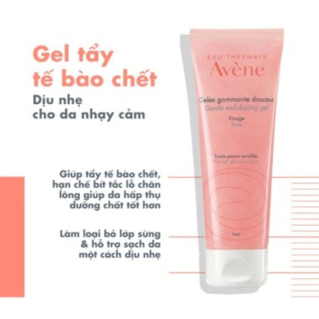 Gel Tẩy Tế Bào Chết Dịu Da Avène 75ml 