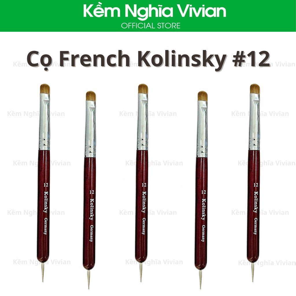  Cọ French Kolinsky - 10, 12, 14 