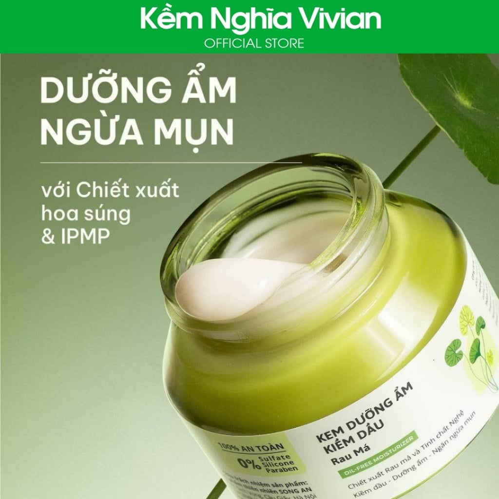  Kem dưỡng ẩm kiềm dầu Rau Má Cỏ Mềm 50ml (MP9575) 