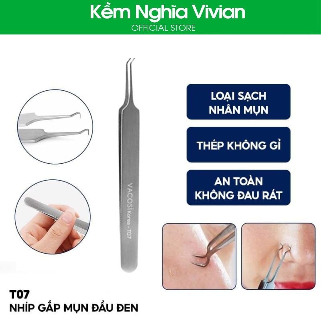  Nhíp Gắp Mụn Vacosi T07 