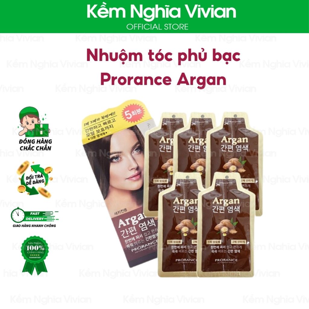  Nhuộm tóc phủ bạc Prorance Argan (MP8554 - MP8556) 