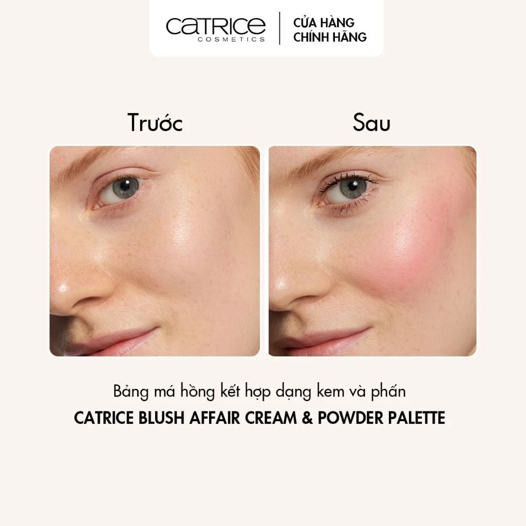  Má hồng 2 ô dạng kem và phấn Catrice Blush Affair 