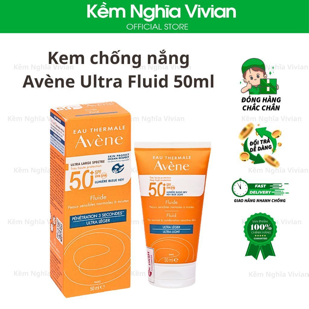  Kem Chống Nắng Avène Ultra Fluid 50ml 
