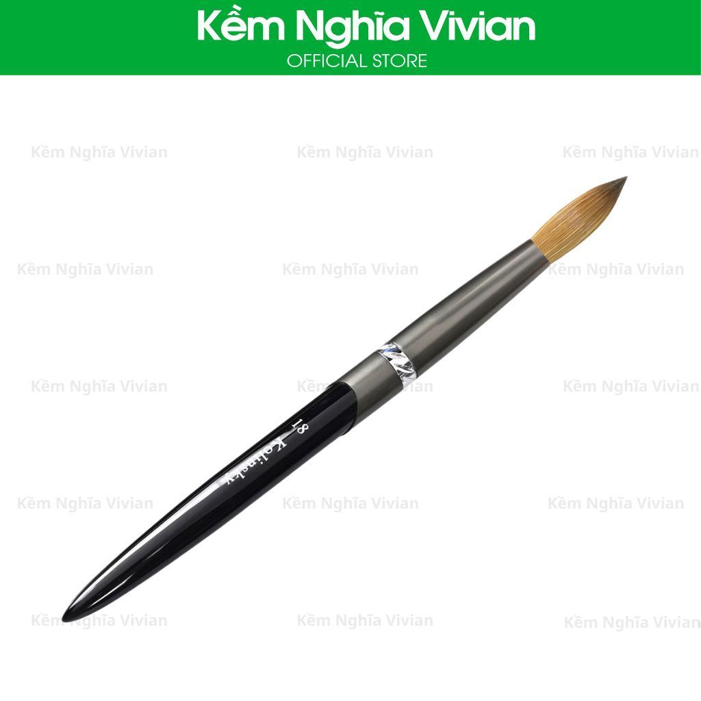  Cọ đắp bột nail cán đen 