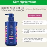  Dầu gội - dầu xả phục hồi hư tổn cho tóc nhuộm Kracie Ichikami 480ml 