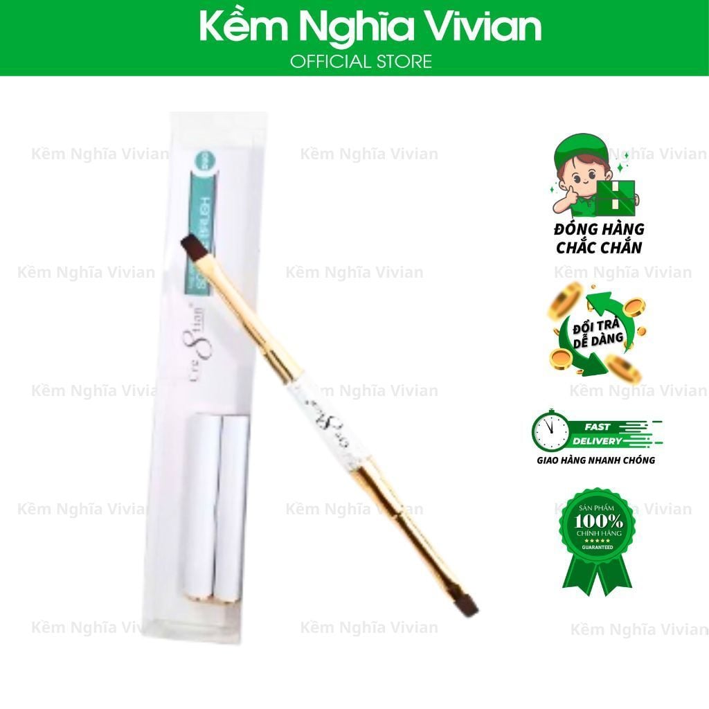  Cọ Nail Art 2 Đầu Cre8tion 