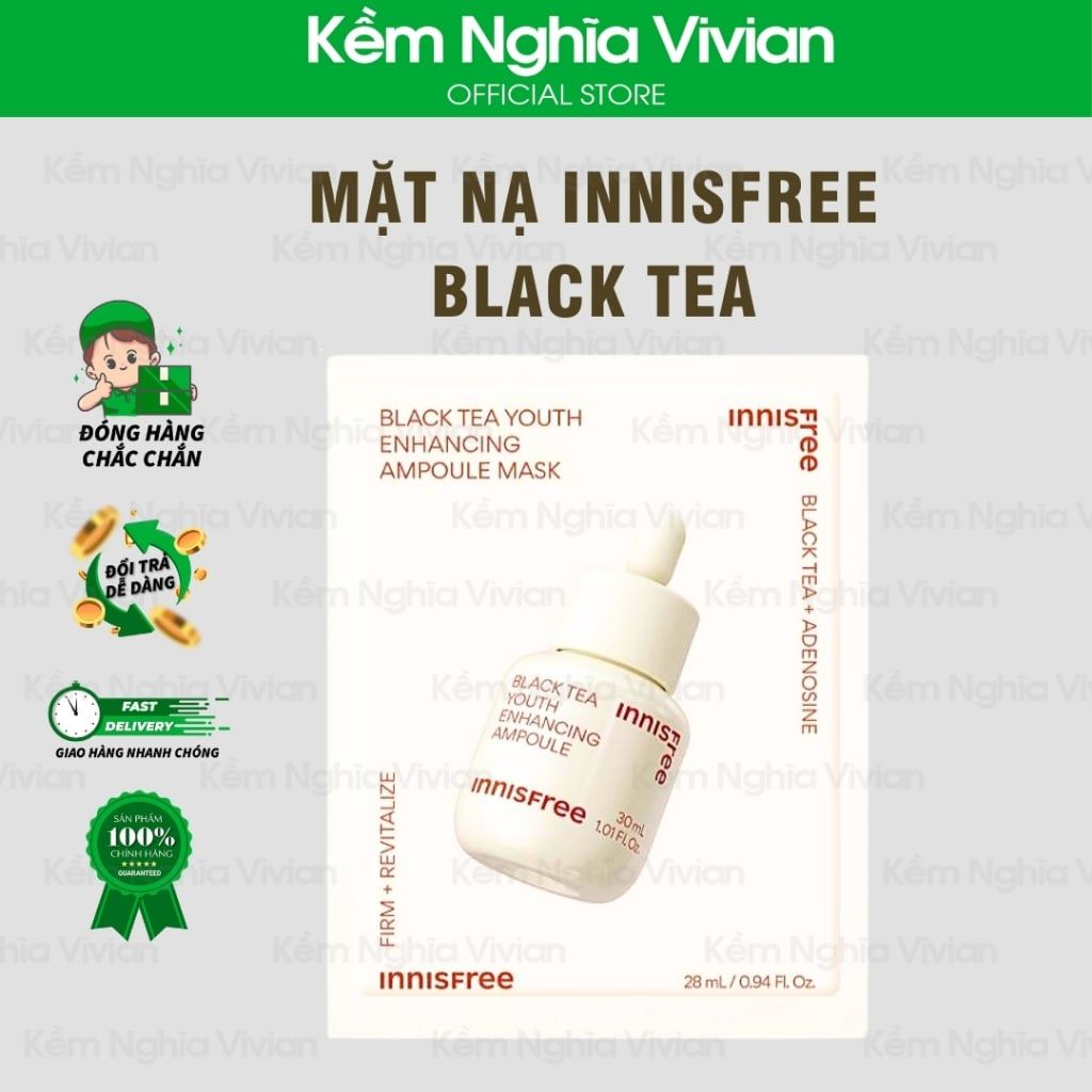  Mặt nạ chống lão hóa phục hồi da Innisfree Black Tea (MP9689) 