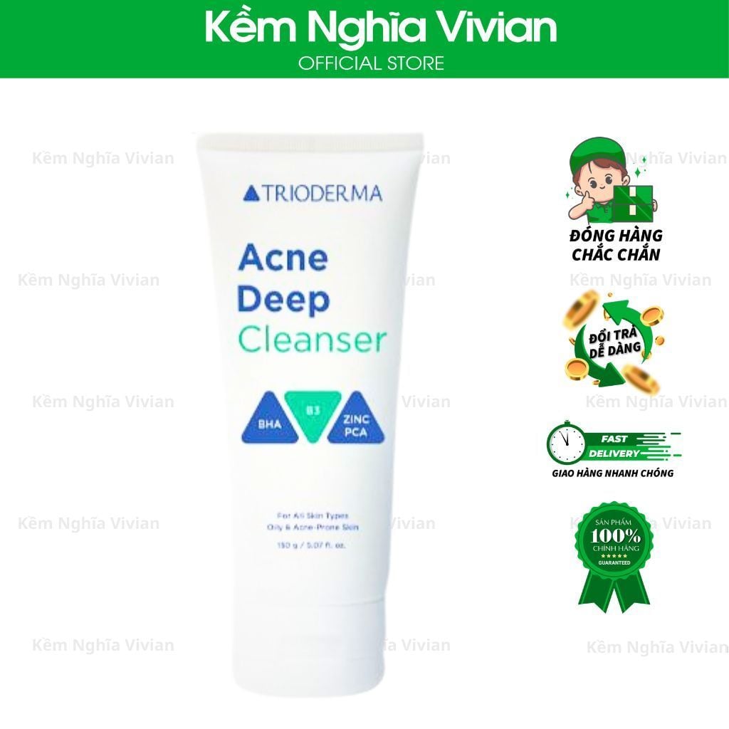  Gel rửa mặt Trioderma 150ml 