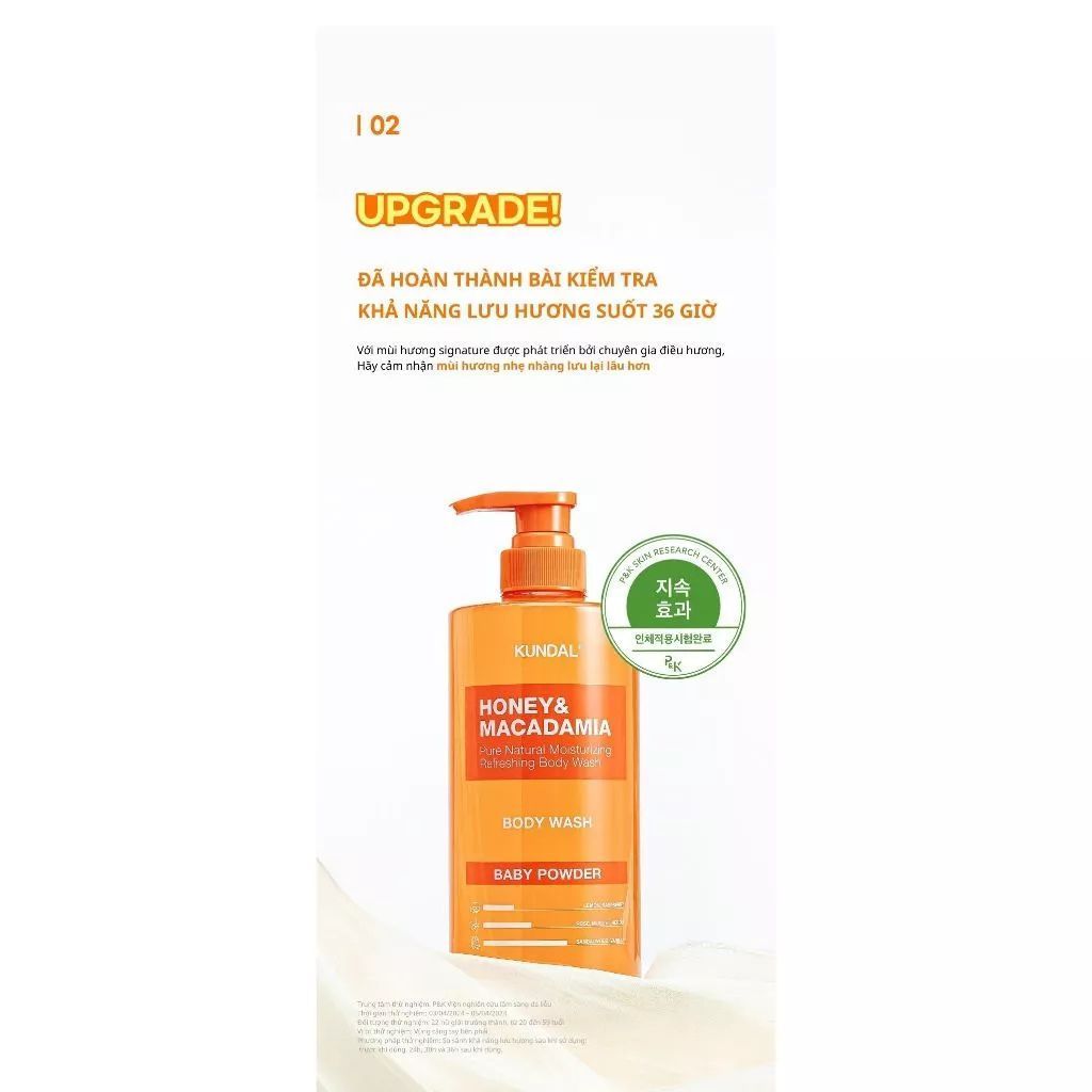  Sữa tắm dưỡng ẩm Kundal Honey & Maccadamia 500ml 