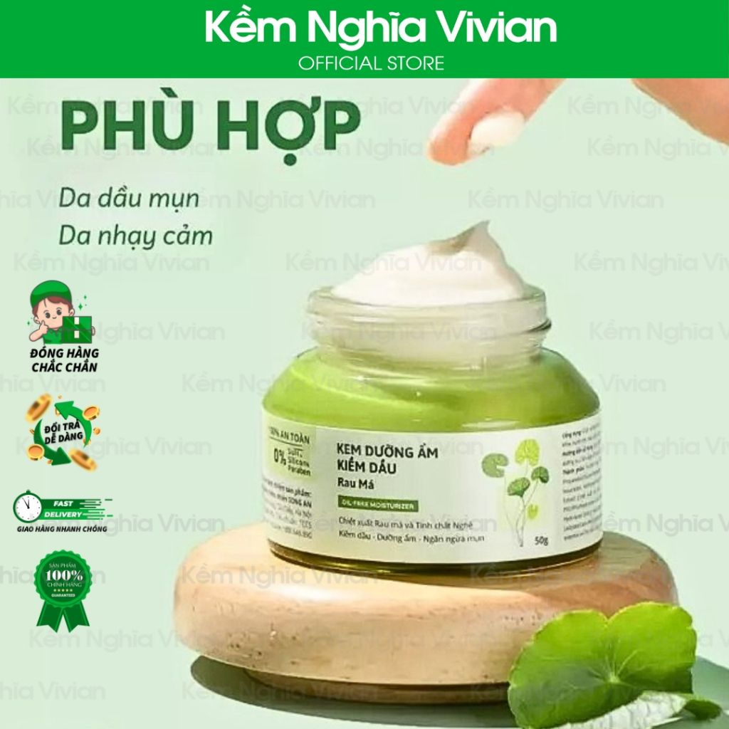 Kem dưỡng ẩm kiềm dầu Rau Má Cỏ Mềm 50ml (MP9575) 