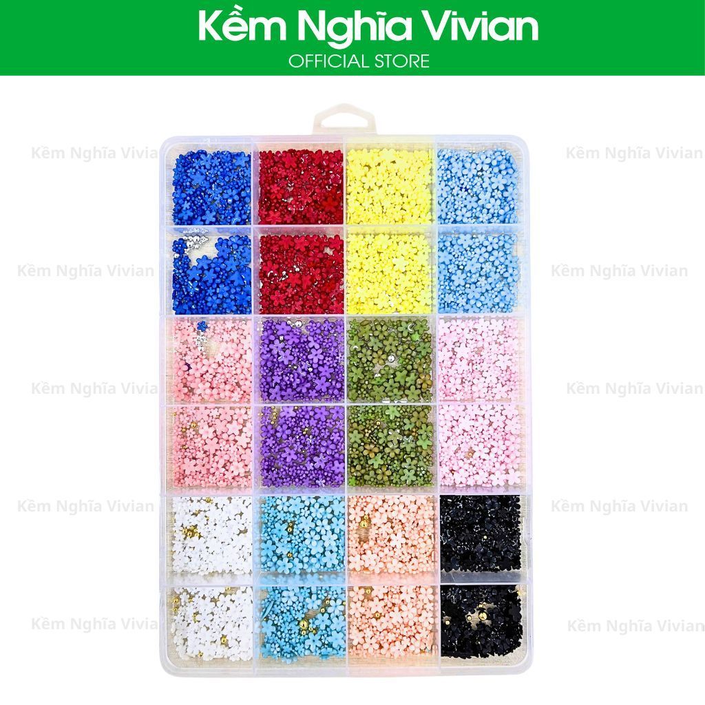  Hộp Trang Trí Hoa 24 Ngăn 