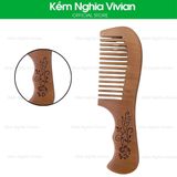  Lược Cầm Tay Họa Tiết Khắc Tinh Xảo – Thiết Kế Sang Trọng, Nhỏ Gọn, Tiện Lợi 