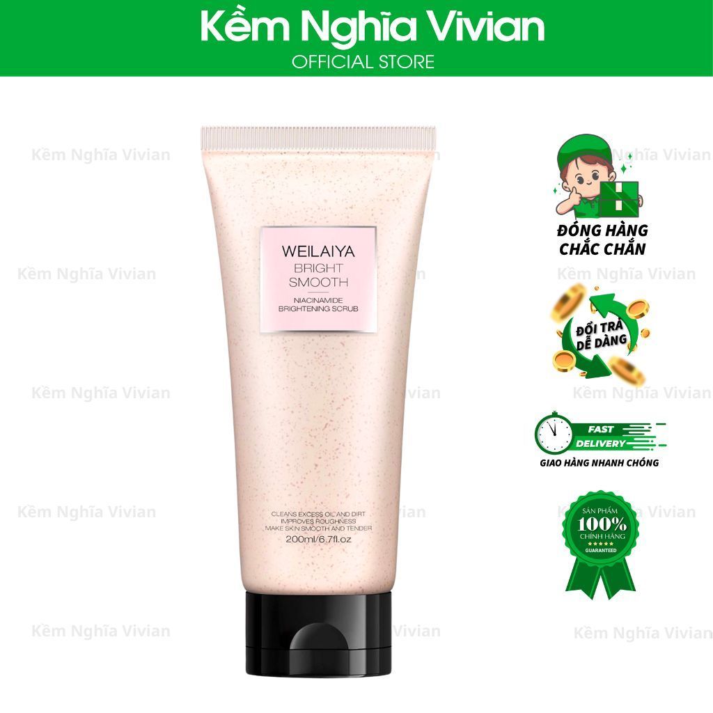  Tẩy Tế Bào Chết Ủ Trắng Da Weilaiya 200ml 