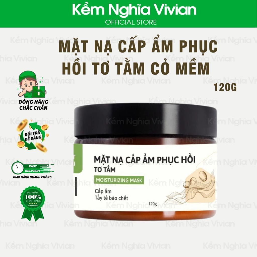  Mặt nạ cấp ẩm phục hồi Tơ Tằm Cỏ Mềm 120g 