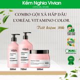  Combo gội xả Loreal Vitamino Color hồng 