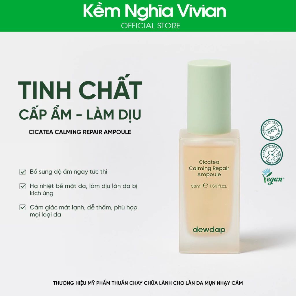  Tinh chất cấp ẩm làm dịu da cho da mụn, nhạy cảm Dewdap 50ml 