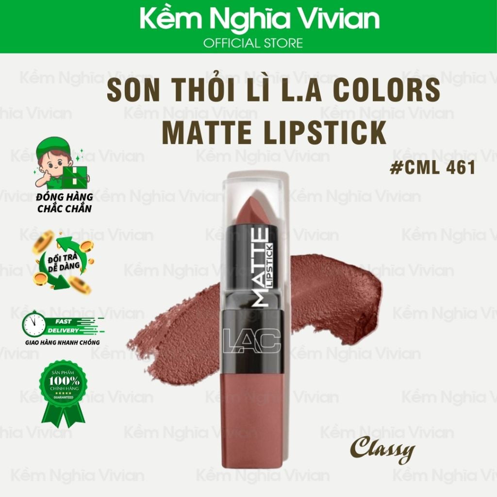  Son thỏi lì L.A Colors Matte Lipstick 