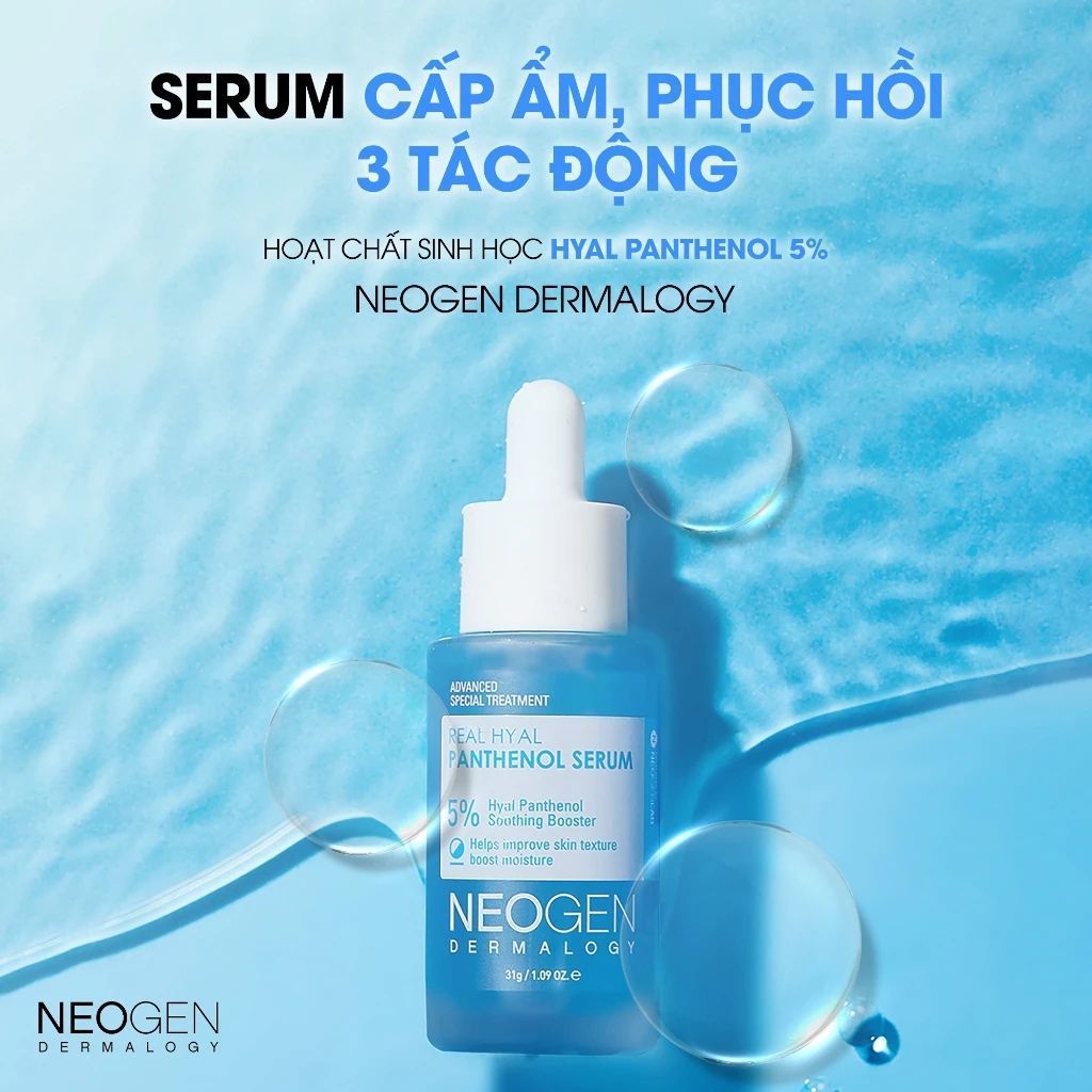  Serum 5% Hyal Panthenol Neogen Cấp Ẩm Phục Hồi Da 32g 