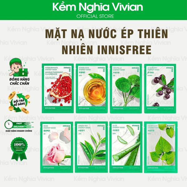  Mặt nạ nước ép thiên nhiên Innisfree (MP9278-MP9286) 