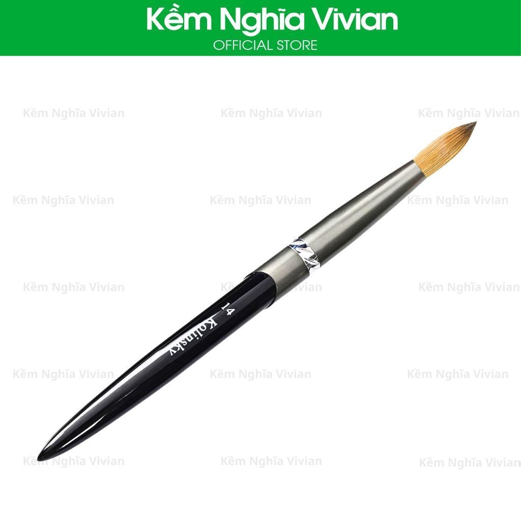  Cọ đắp bột nail cán đen 