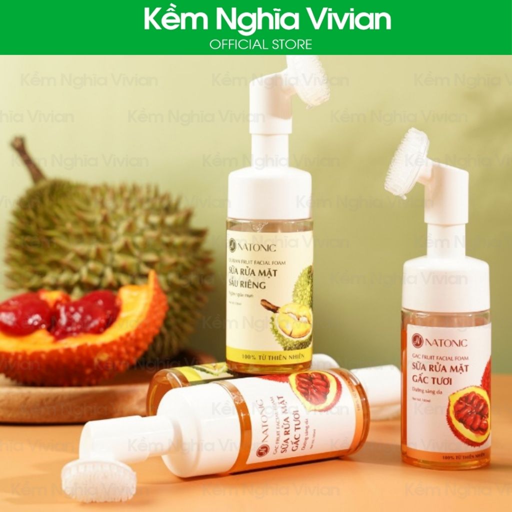  Sữa rửa mặt Gấc tươi Natonic 100ml 