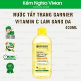  Nước tẩy trang Garnier Vitamin C làm sáng da 400ml 