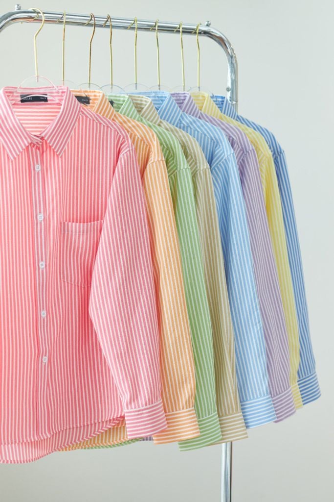  Sơ Mi Sọc Form Rộng FAS386 