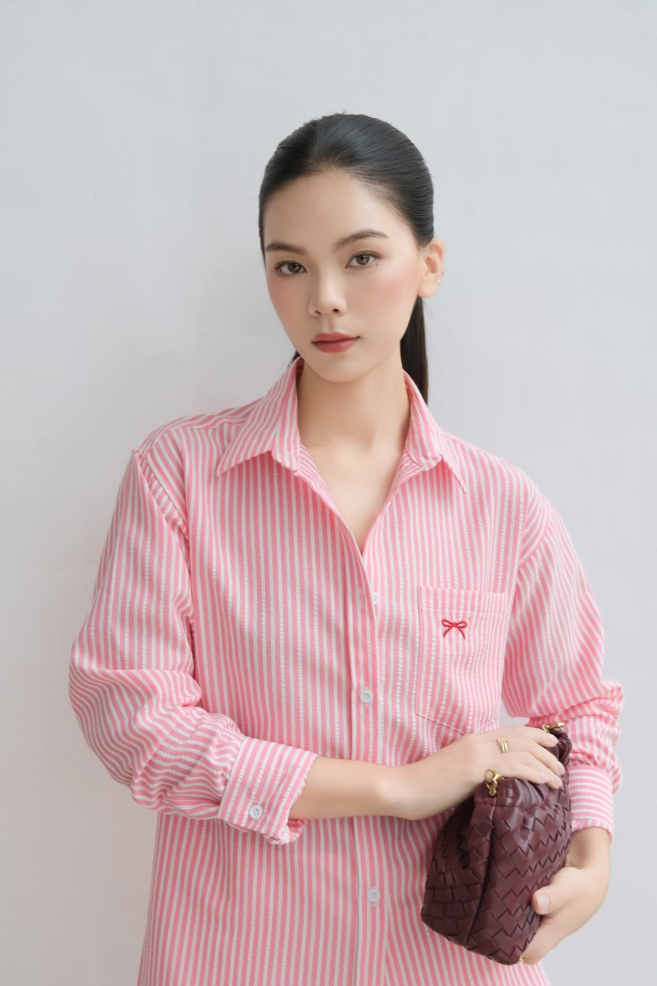  Áo Sơ Mi Form Rộng Nơ FAS394 
