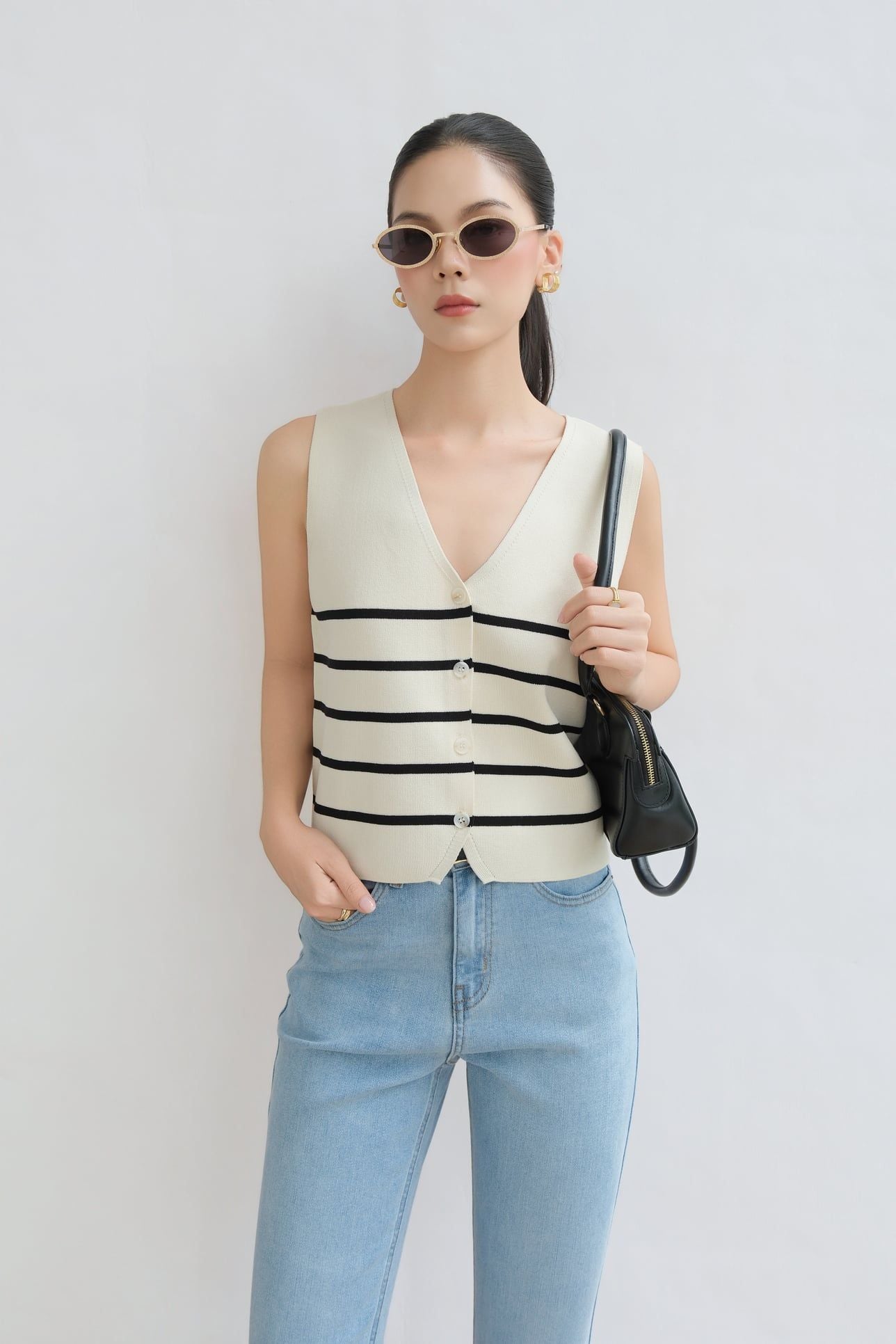  Áo Gile Dệt Kim FAK101 