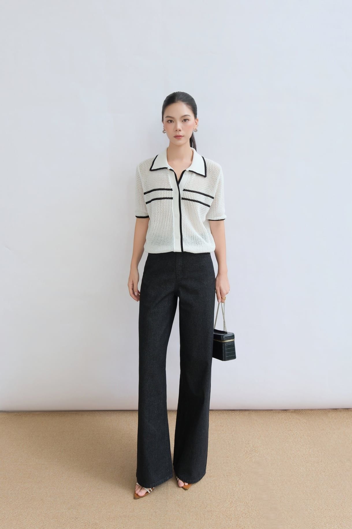  Áo Dệt Kim Lưới FAK102 