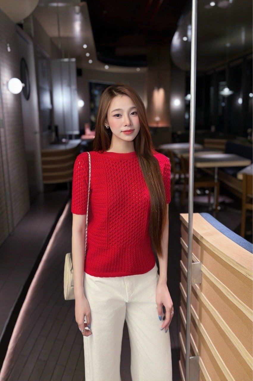  Áo Dệt Kim Cổ Tròn FAK085 