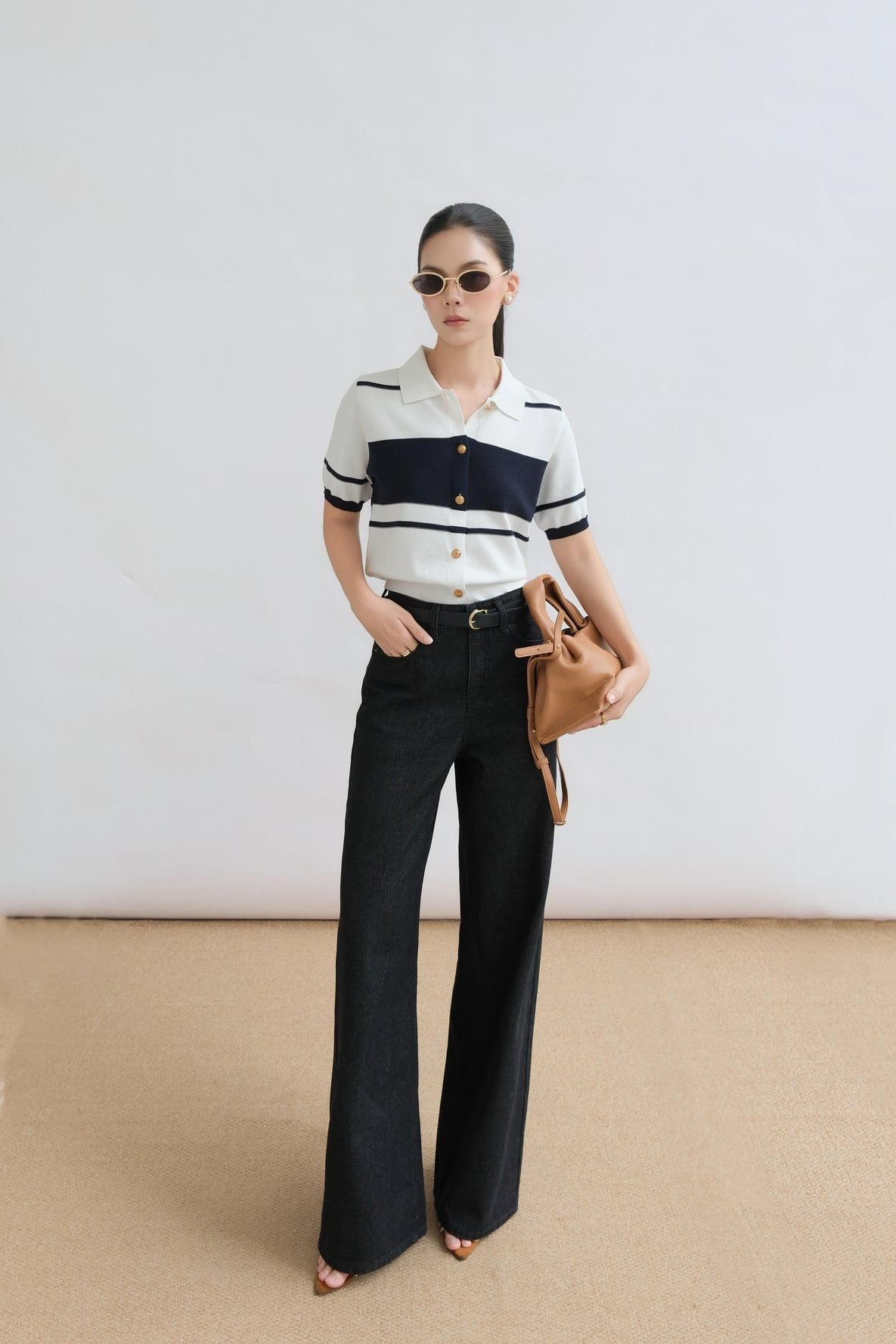  Quần Jean Ống Rộng FQJ058 