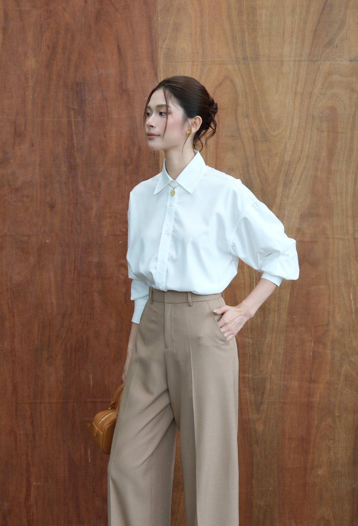  Áo Sơ Mi Trơn Oversize FAS291 