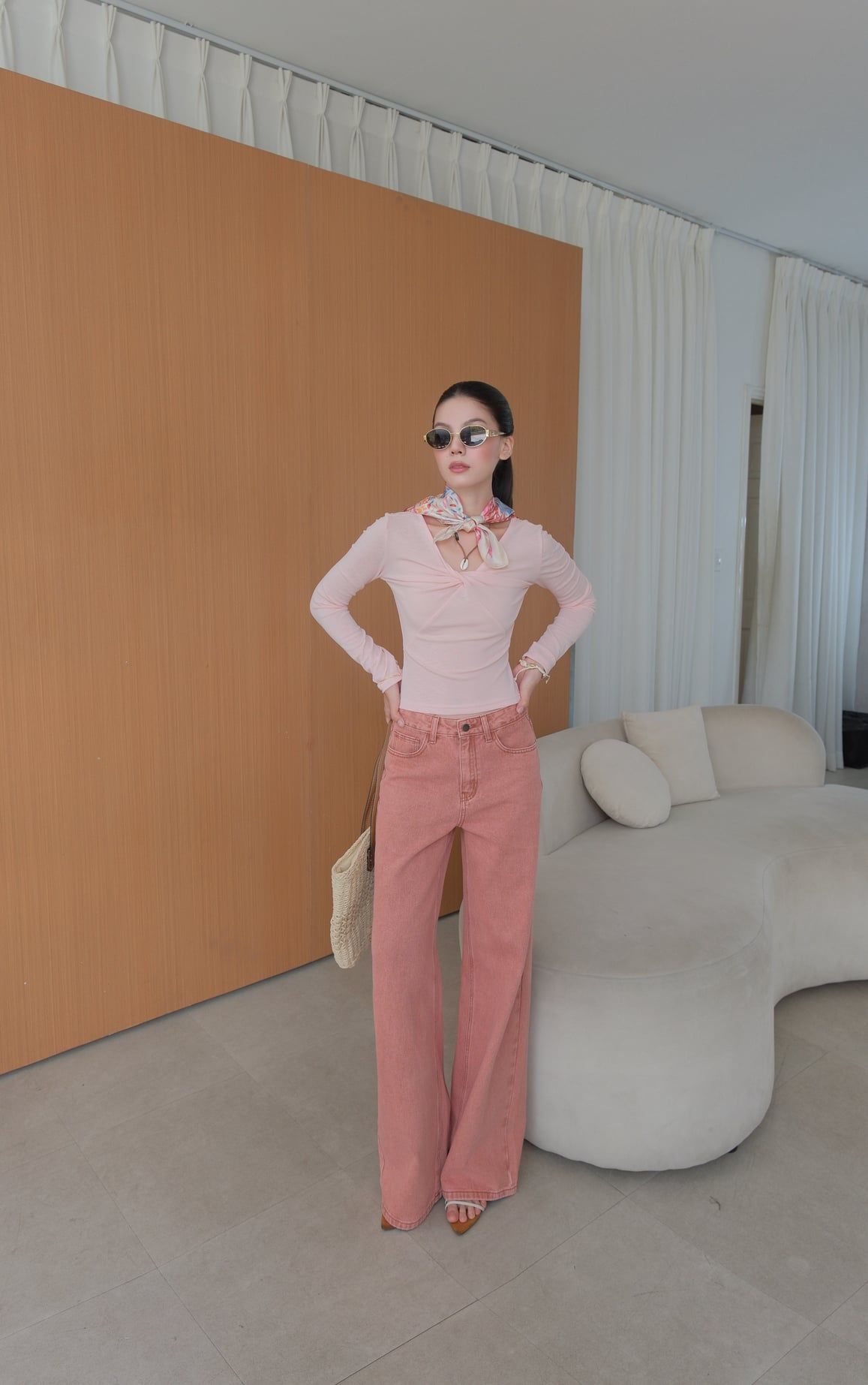  Quần Jean Ống Rộng FQJ059 
