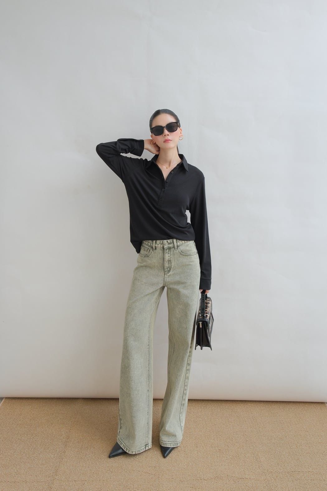  Quần Jean Ống Rộng FQJ059 
