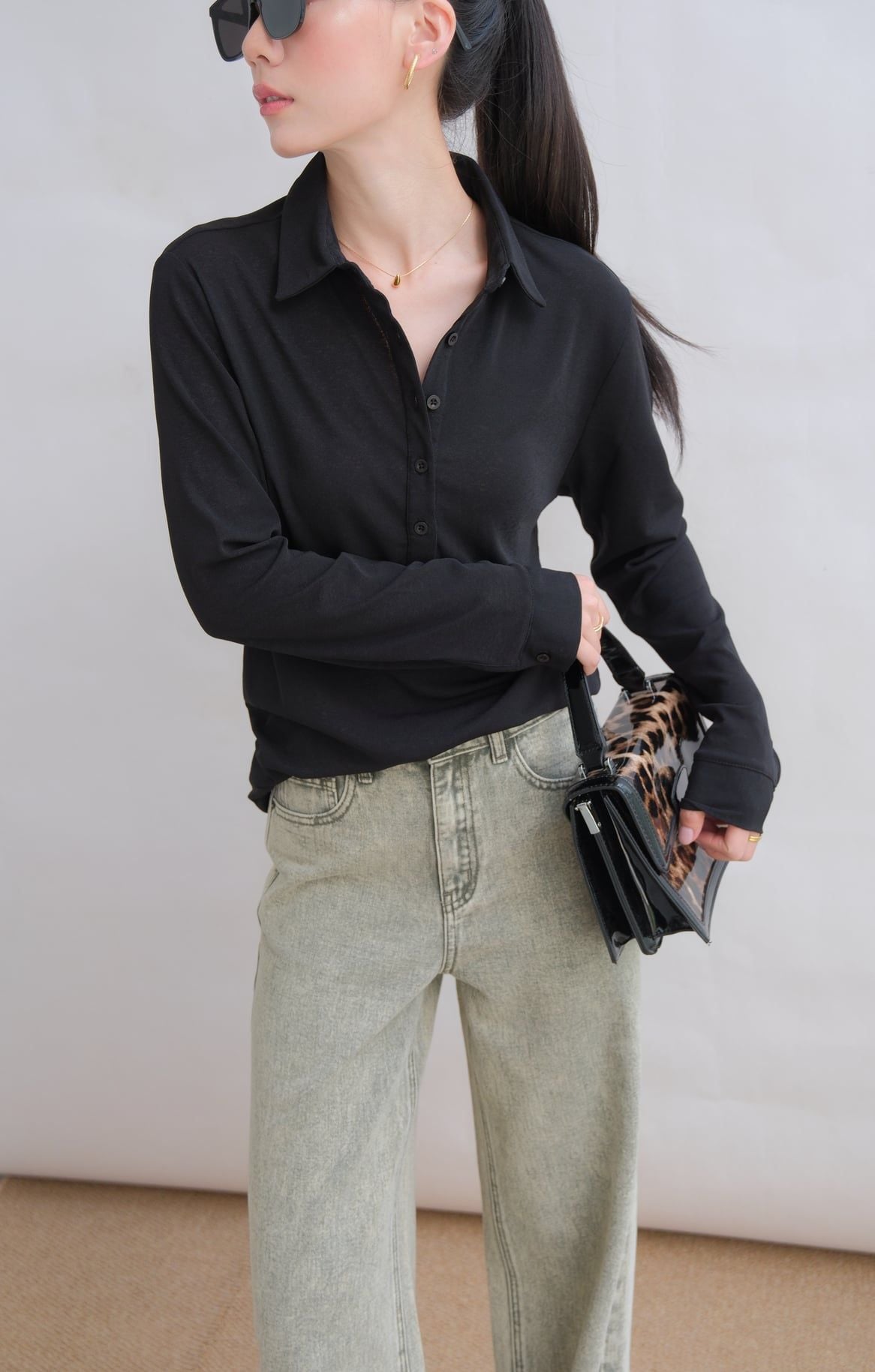  Quần Jean Ống Rộng FQJ059 