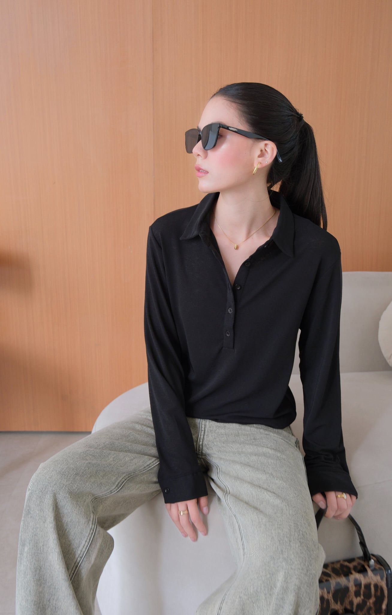  Áo Thun Cổ Trụ FAT098 