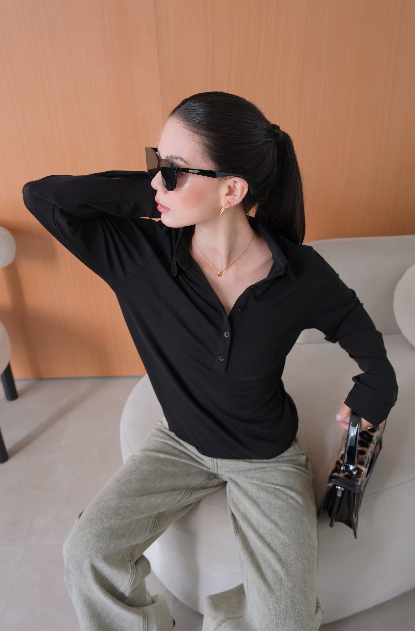  Áo Thun Cổ Trụ FAT098 