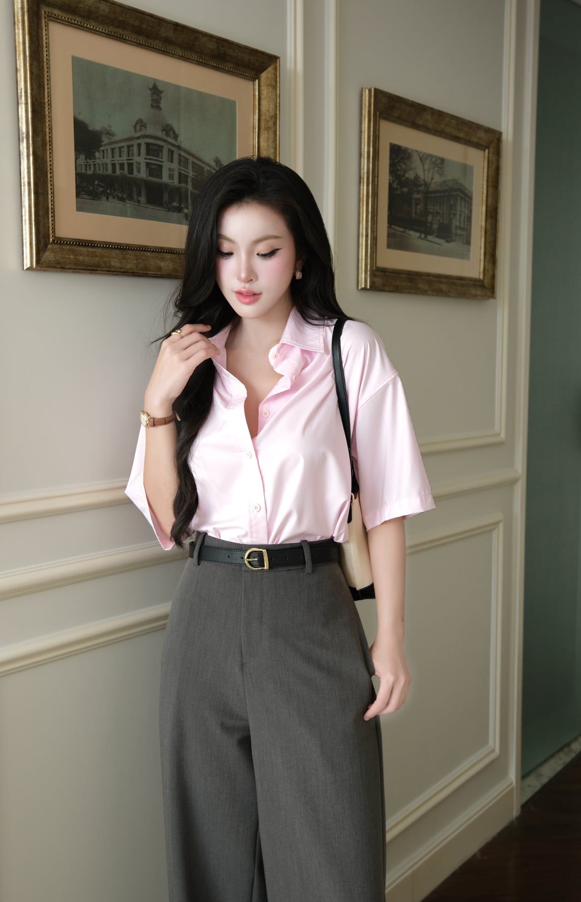  Áo Sơ Mi Tay Ngắn FAS374 