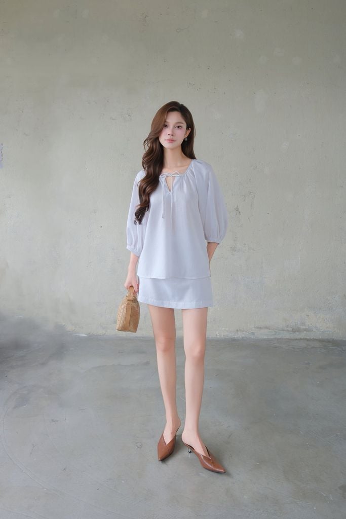  Set Áo Tay Dài Váy Ngắn FAV003 