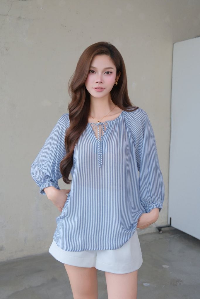  Áo Kiểu Kẻ Sọc FAK104 