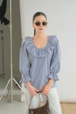 Áo Kiểu Cổ Bèo Sọc FAK105 